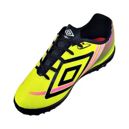 Tenis Umbro Society Aero Jr. Limão/preto/rosa Fluor