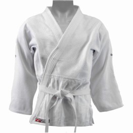 Kimono Dragão Adulto Judô Trançado Brasil Branco